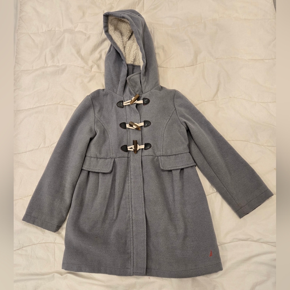 Nautica Kids Charcoal Hooded Coat with Toggles